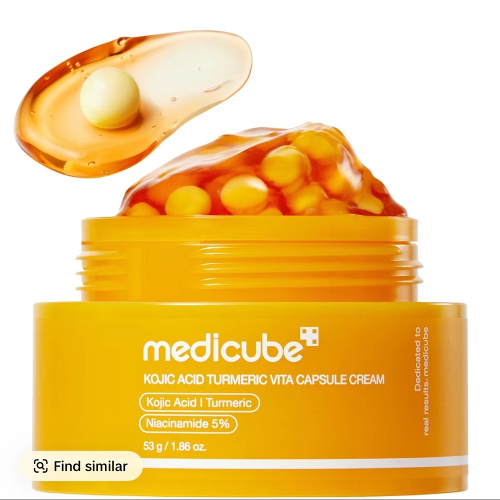 Medicube Kojic Acid Turmeric Vita Capsule Cream — Orange Brightening Moisturizer